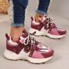 Newness Aura SX Thick Soled Casual Sneakers Chic comfortable sneakers in a retro modern design Perfect for fashion forward women