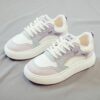 Newness white leather dad sneakers stylish and comfortable for everyday wear