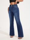 Newness Sculpt  Shine Stretch Skinny Jeans Flattering fit all day comfort Showcasing the jeans on a model