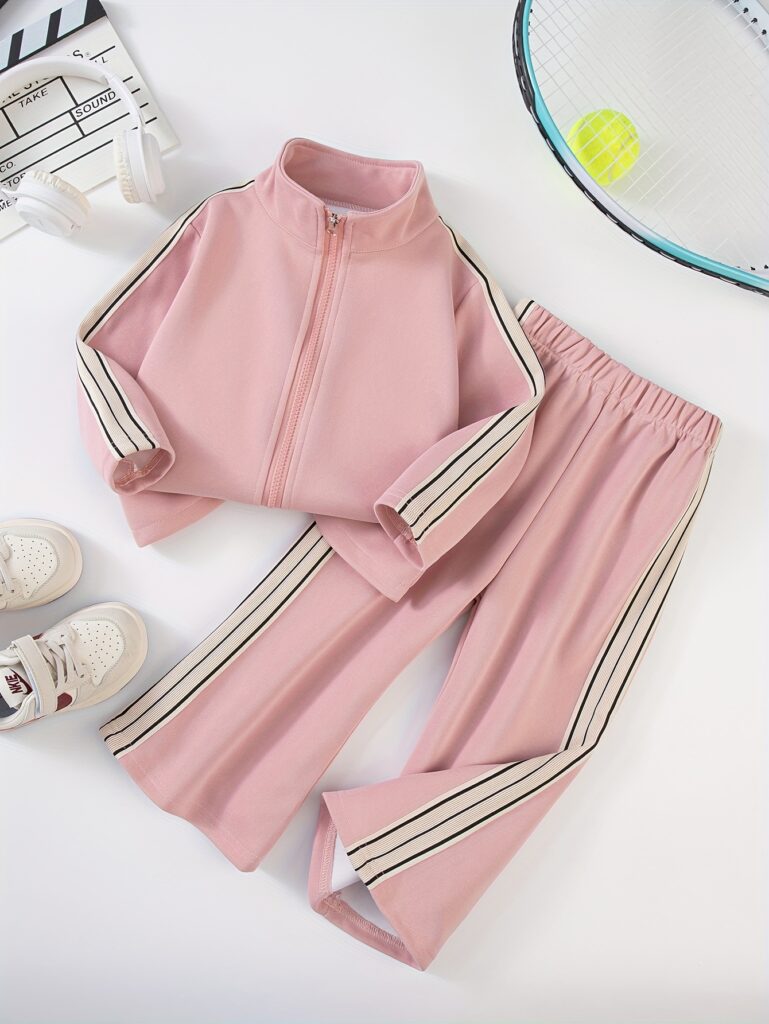 Newness Riviera Girls Sporty Set: A stylish, comfortable polyester set perfect for play.