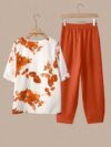 Effortlessly chic Botanical Breeze Floral Print Two Piece Set from Newness crafted from soft polyester Perfect for any occasion