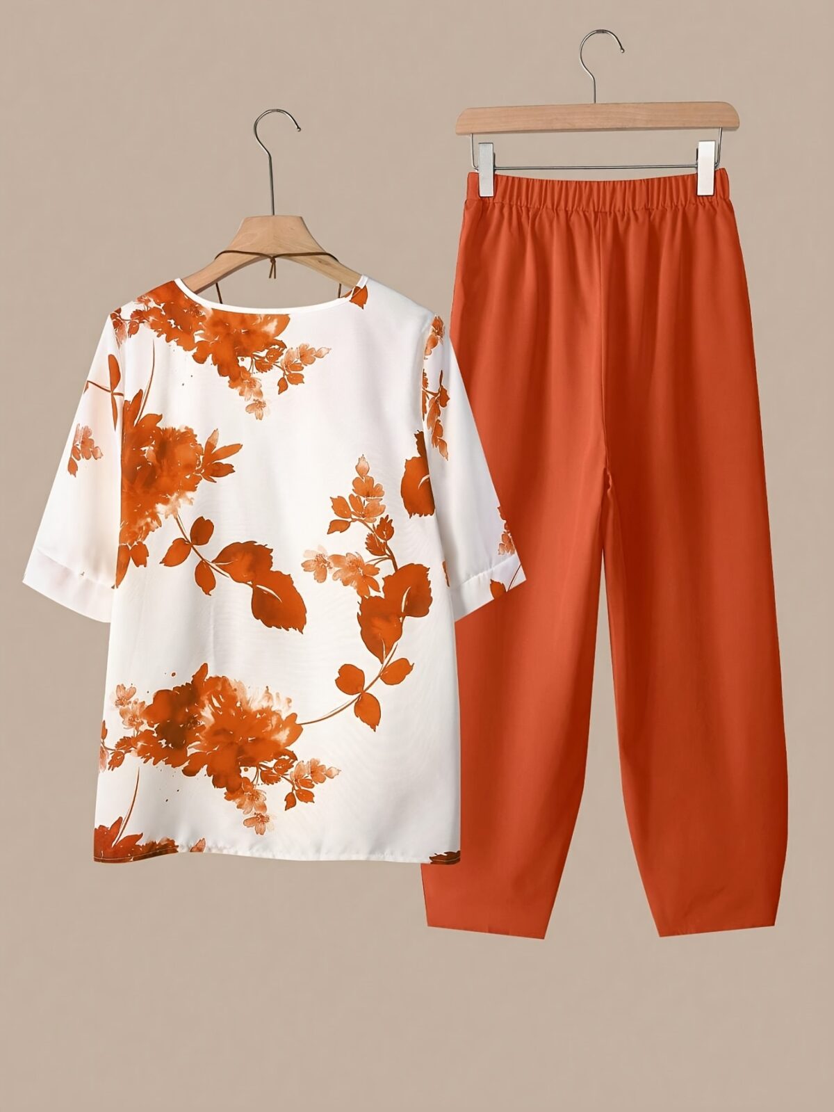 Effortlessly chic Botanical Breeze Floral Print Two Piece Set from Newness crafted from soft polyester Perfect for any occasion