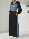 Skyline Chic Two Piece Set Flatlay of a stylish zip up hoodie and wide leg pants in a complementary color scheme Perfect for spring or fall