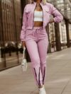 The Newness Uptown Casual Two Piece Suit A stylish and comfortable spring outfit featuring a sophisticated yet relaxed design Model showcases effortless chic