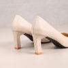 Newness The Executive Pointed Toe Block Heel Pumps in black leather showcasing the comfortable block heel and elegant pointed toe Perfect for the office or a night out