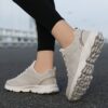 Newness Elevated Comfort Thick Sole Dad Sneakers in white showcasing their chunky sole and modern design Perfect for everyday wear