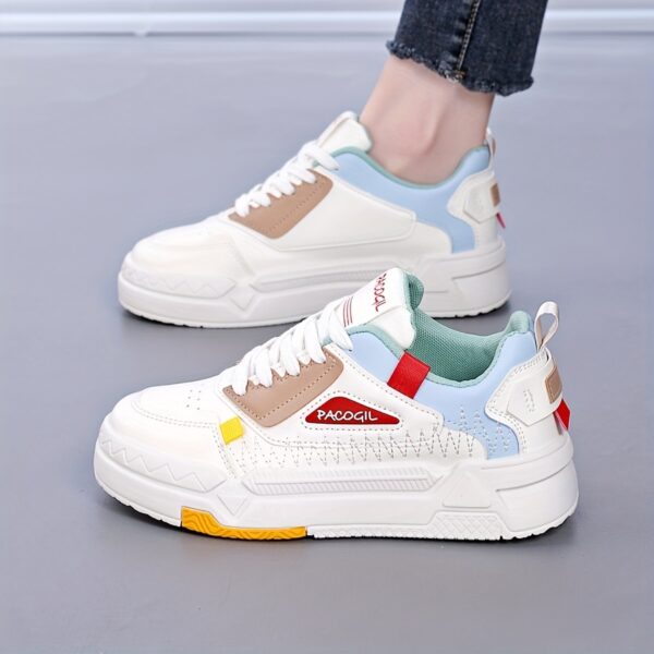 Newness Urban Chic Color Block Sneakers Trendy color blocked sneakers effortlessly cool and chic for everyday style