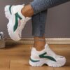 Newness Elevated Chunky Dad Sneakers in white showcasing breathable mesh upper chunky sole and overall comfort