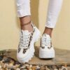 Newness Milan Street Style Leopard Platform Sneakers Elevate your style with these chic comfortable and on trend leopard print platform sneakers
