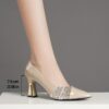 Newness Sculptural Beige Chunky Heels Elevate your style with these effortlessly chic all day comfortable heels