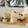 Newness Timeless Beige Mary Jane Shoes Elevate your style with our vintage inspired comfortably modern beige mary janes Featuring classic design and superior comfort