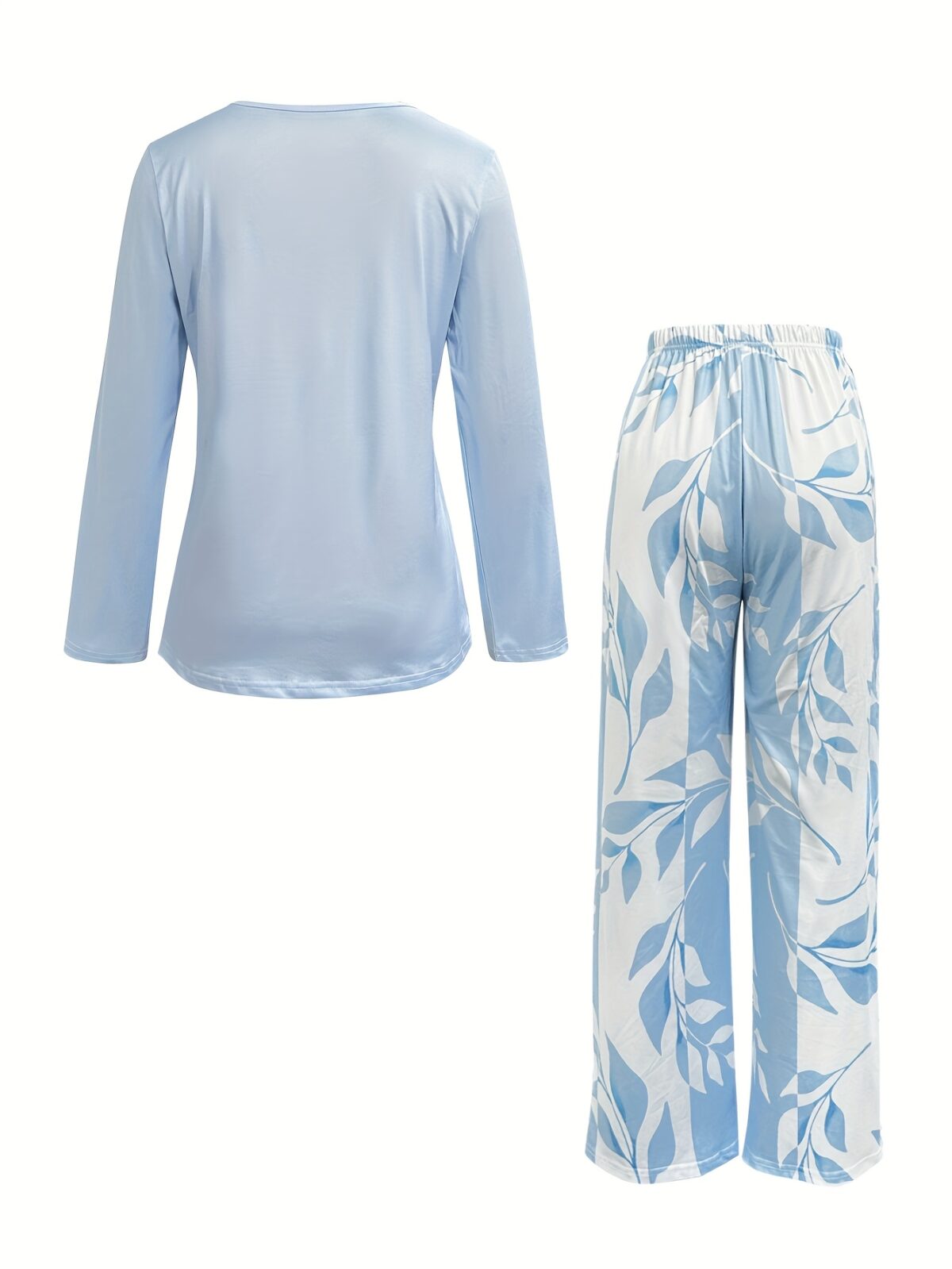 Stylish woman wearing the Newness Parisian Chic Printed Pants Set showcasing the comfortable and chic design