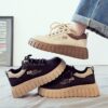 Newness chunky platform sneakers in white showcasing their platform sole and comfortable design Perfect for elevating any everyday outfit
