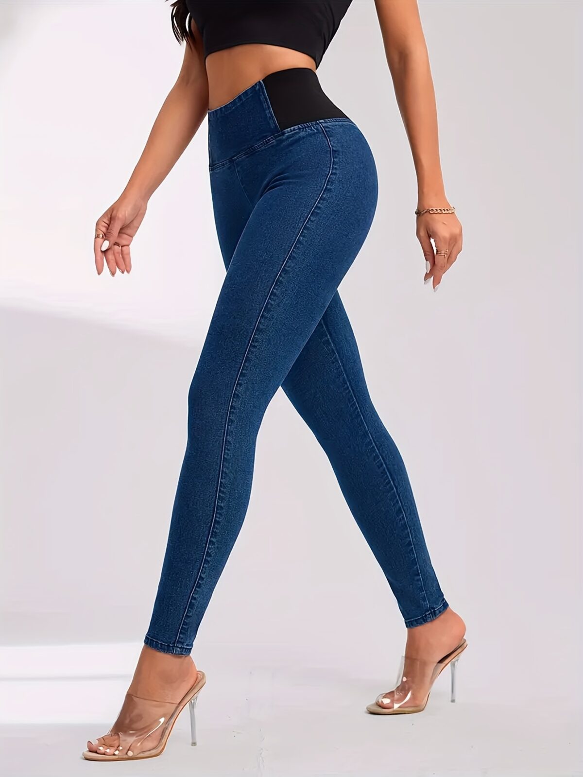 Newness Sculpt  Lift High Waist Skinny Jeans flattering comfortable skinny jeans with a high waist for a perfect fit