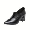 Newness City Chic Black Block Heel Pumps Elevate your style with these comfortable and versatile black pumps perfect for any occasion