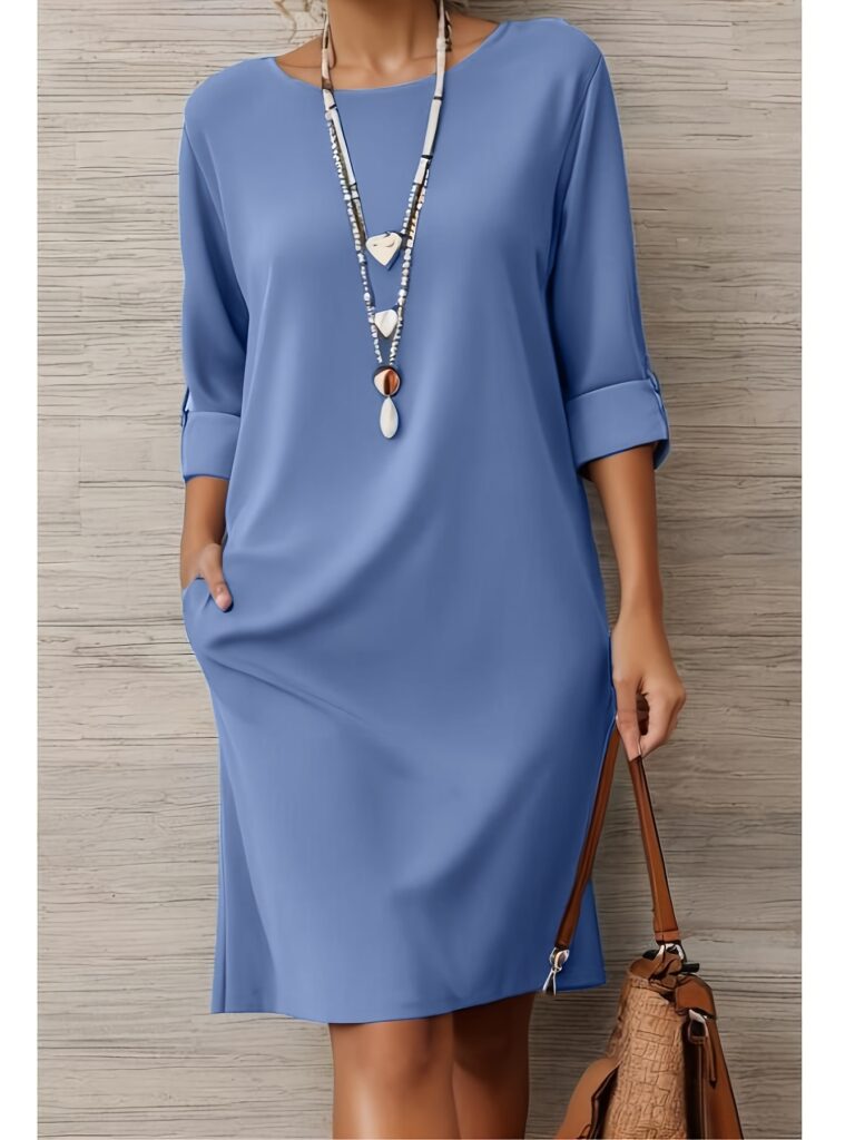 Effortless chic meets comfort in the Azure Breeze Casual Summer Dress. This breezy summer dress is perfect for warm weather.