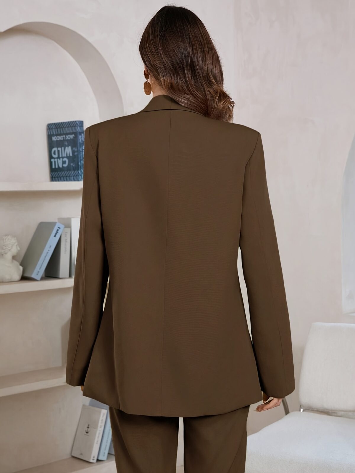 Womens elegant solid color blazer perfect for professional or casual wear Versatile and timeless style upgrade your wardrobe today