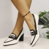 Newness Metropolitan Flair Two Tone Block Heels Chic two tone block heels perfect for elevating any outfit Experience comfort and style