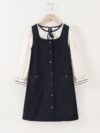 Adorable girls vest dress set in honey color perfect for spring and fall Machine washable and comfortable