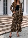 The Newness Milan Luxe Leopard Print Set A chic and effortlessly stylish two piece set perfect for work or weekend Featuring a luxurious leopard print