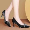 Newness Etoile Crystal Mary Jane Heels Elevate your style with these chic glossy Mary Jane heels perfect for any occasion Featuring dazzling crystal embellishments