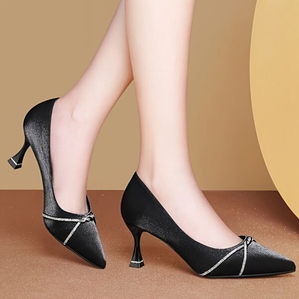 Newness Etoile Crystal Mary Jane Heels Elevate your style with these chic glossy Mary Jane heels perfect for any occasion Featuring dazzling crystal embellishments