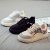 Newness white leather dad sneakers stylish and comfortable for everyday wear