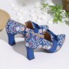 Newness Printed Mary Jane Pumps with Bow Embellishment Chic and comfortable pumps featuring a vibrant print and delicate bow detail perfect for any occasion