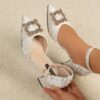 Newness Etoile Embellished Block Heels Elevate your look with these stunning embellished heels perfect for weddings and special occasions Featuring a comfortable block heel and exquisite detailing