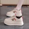 Newness Elevated Style Chunky Platform Sneakers with Arch Support Stylish chunky platform sneakers in white showcasing the arch support and overall design Perfect for adding a fashionable and comfortable edge to any outfit