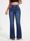 Newness Sculpt  Shine Stretch Skinny Jeans Flattering fit all day comfort Showcasing the jeans on a model