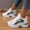 Newness Elevated Chunky Dad Sneakers in white showcasing breathable mesh upper chunky sole and overall comfort