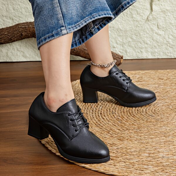 Newness Milan Chunky Block Heels Elevate your style with these durable versatile and chic heels perfect for any occasion