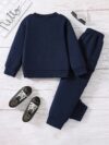 Newness Boys Springtime Style Landscape Print Sweatshirt and Pants Set A trendy two piece outfit featuring a vibrant landscape print perfect for spring and fall adventures Made from comfortable and durable 100 polyester
