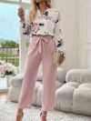 The Parisian Blossom Floral Print Set a chic two piece outfit in a beautiful floral print perfect for spring and fall