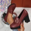 Newness Milan Chunky Block Heels Elevate your style with these comfortable and chic chunky heels perfect for any occasion