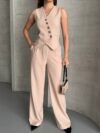 Effortless Chic Womens Two Piece Set A stylish and comfortable two piece outfit perfect for spring and summer Features premium materials and a chic design