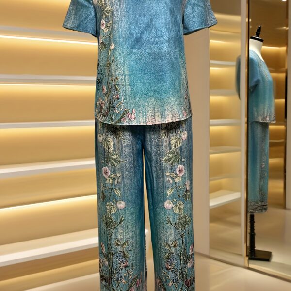 Effortlessly chic Casablanca Breeze Floral Print Two Piece Set from Newness Perfect for summer vacations and beach holidays