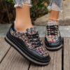 Newness Elevated Style Platform Sneakers Chic platform sneakers in white offering ultimate comfort and a height boost Perfect for elevating any outfit