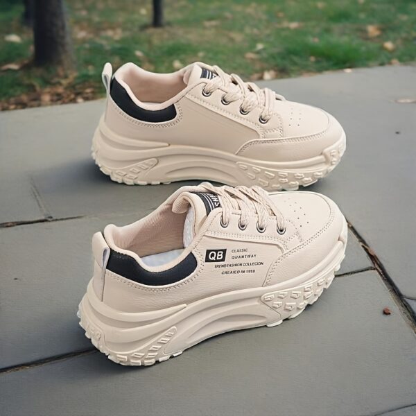 Newness Effortless Chic White Sport Sneakers: Breathable, lightweight white sneakers perfect for any occasion.