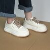 Newness white thick sole sneakers Chic comfortable and effortlessly cool footwear for everyday wear