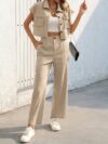 Effortless Chic Womens Loose Suit in luxurious polyester flattering silhouette relaxed fit modern style perfect for any occasion