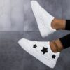 Newness Chic Star Pattern Sneakers Elevate your style with these chic comfortable sneakers perfect for any occasion Featuring a stylish star pattern design