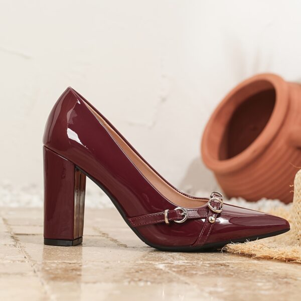 Bordeaux Nights Burgundy Stiletto Heels by Newness Elegant burgundy heels perfect for weddings special occasions and nights out