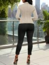 Timeless Chic Womens Elegant Tailored Collar Blazer in versatile wrinkle resistant fabric Perfect for professional and formal events