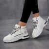 Newness Urban Edge Womens High Top Sneakers Stylish and comfortable high top sneakers perfect for adding a modern edge to any outfit