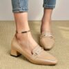Newness City Chic Pointed Toe Loafers Classic black loafers with a pointed toe designed for both comfort and style Perfect for the office or a weekend brunch