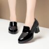 Newness City Chic Chunky Heel Flats Comfortable and stylish flats with a chunky heel perfect for any occasion