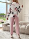 The Parisian Blossom Floral Print Set a chic two piece outfit in a beautiful floral print perfect for spring and fall