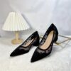 Newness Chic Polka Dot Block Heels Elevate your style with these modern and chic polka dot block heels perfect for any occasion